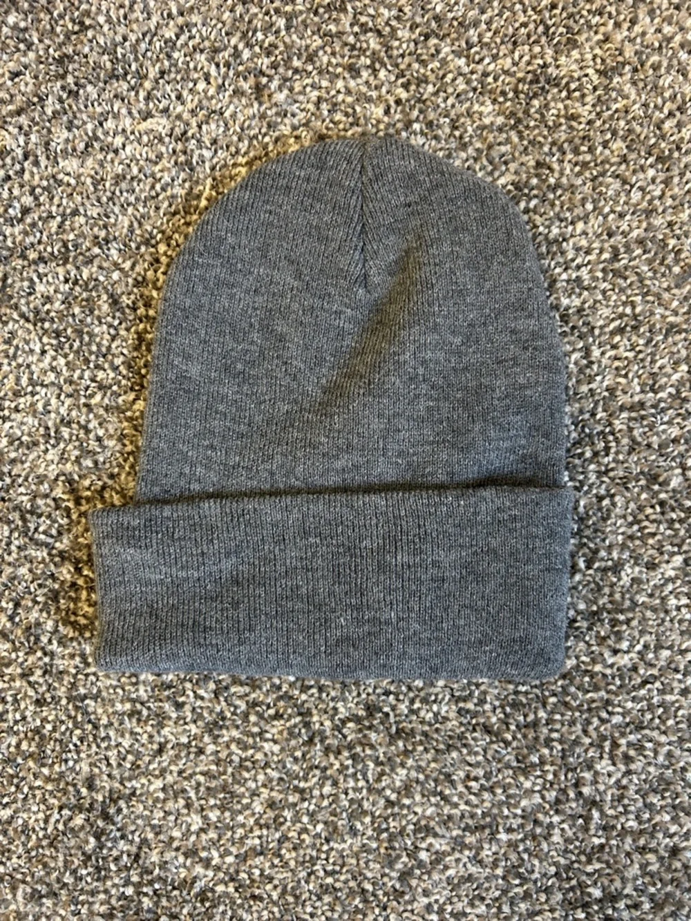 Port and Company Charcoal Gray Knit Beanie with Lincoln Homes Patch